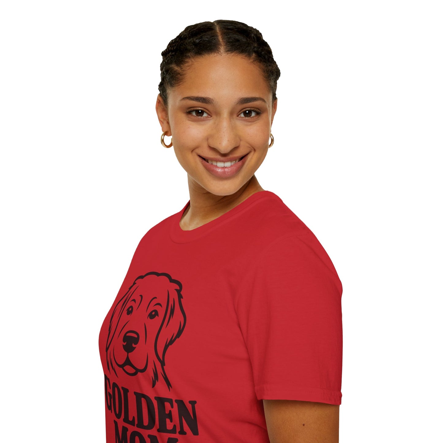 Golden Mom T-Shirt — Minimalist Golden Retriever Dog Mom Tee