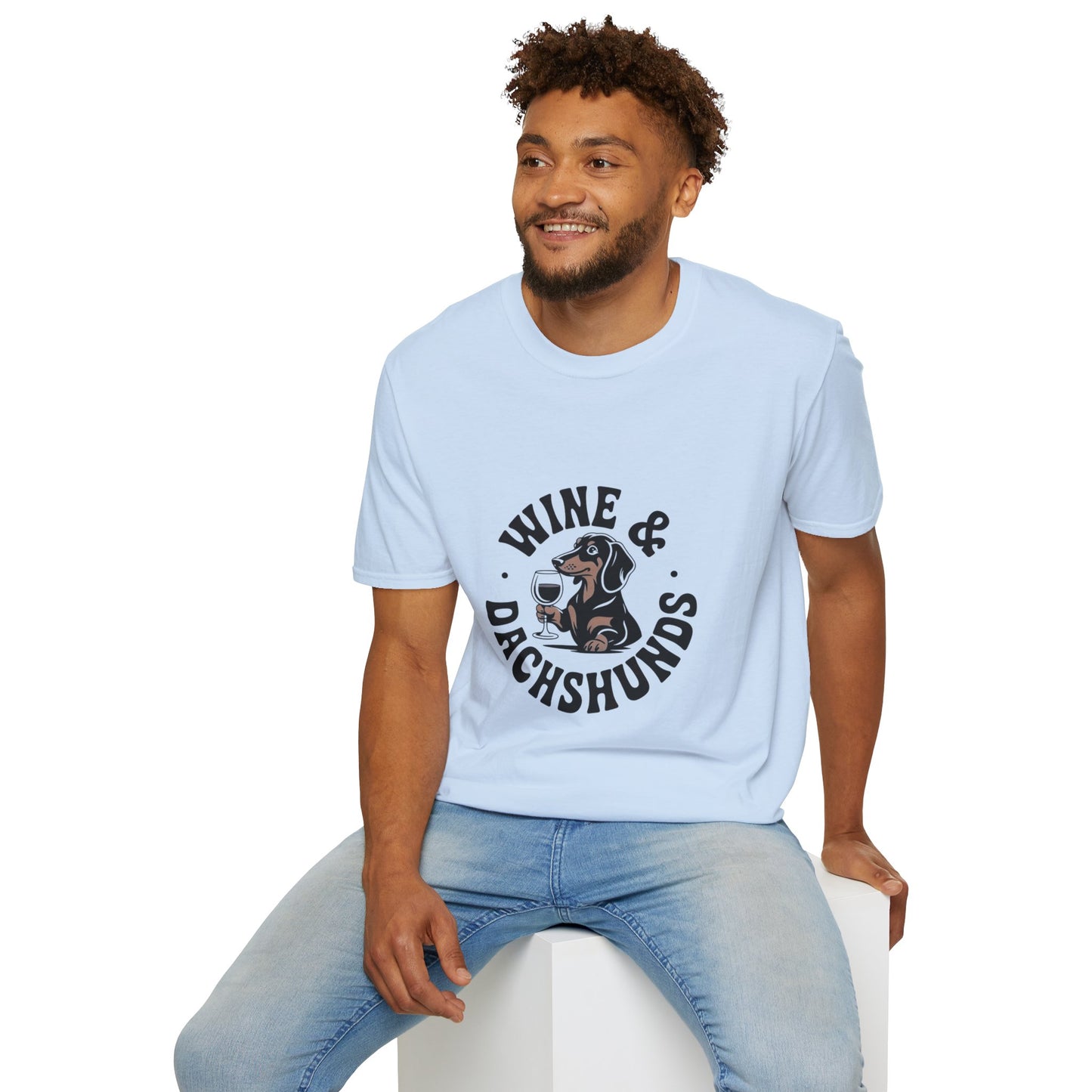 Wine & Dachshunds T-Shirt — Cute Dachshund Wine Lover Tee