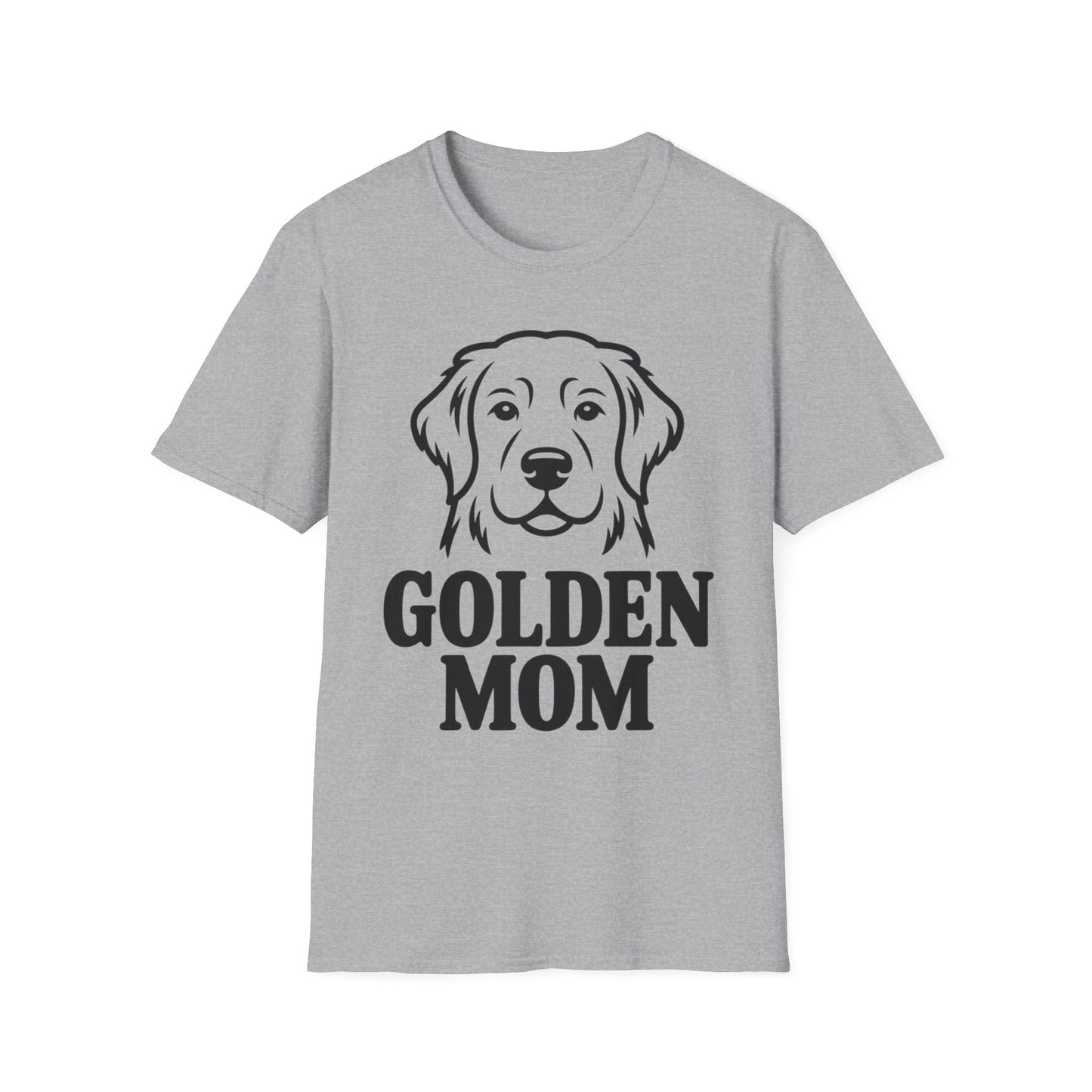 Golden Mom T-Shirt — Minimalist Golden Retriever Dog Mom Tee