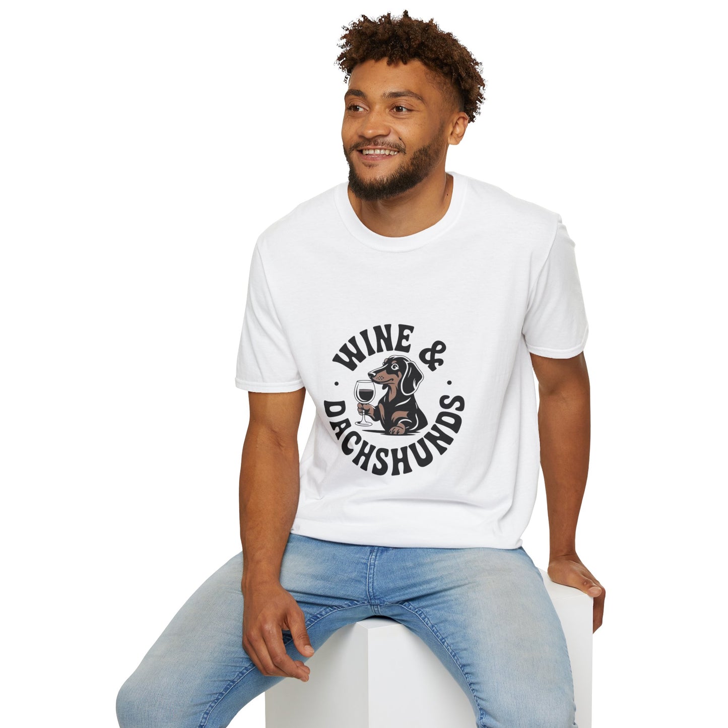 Wine & Dachshunds T-Shirt — Cute Dachshund Wine Lover Tee