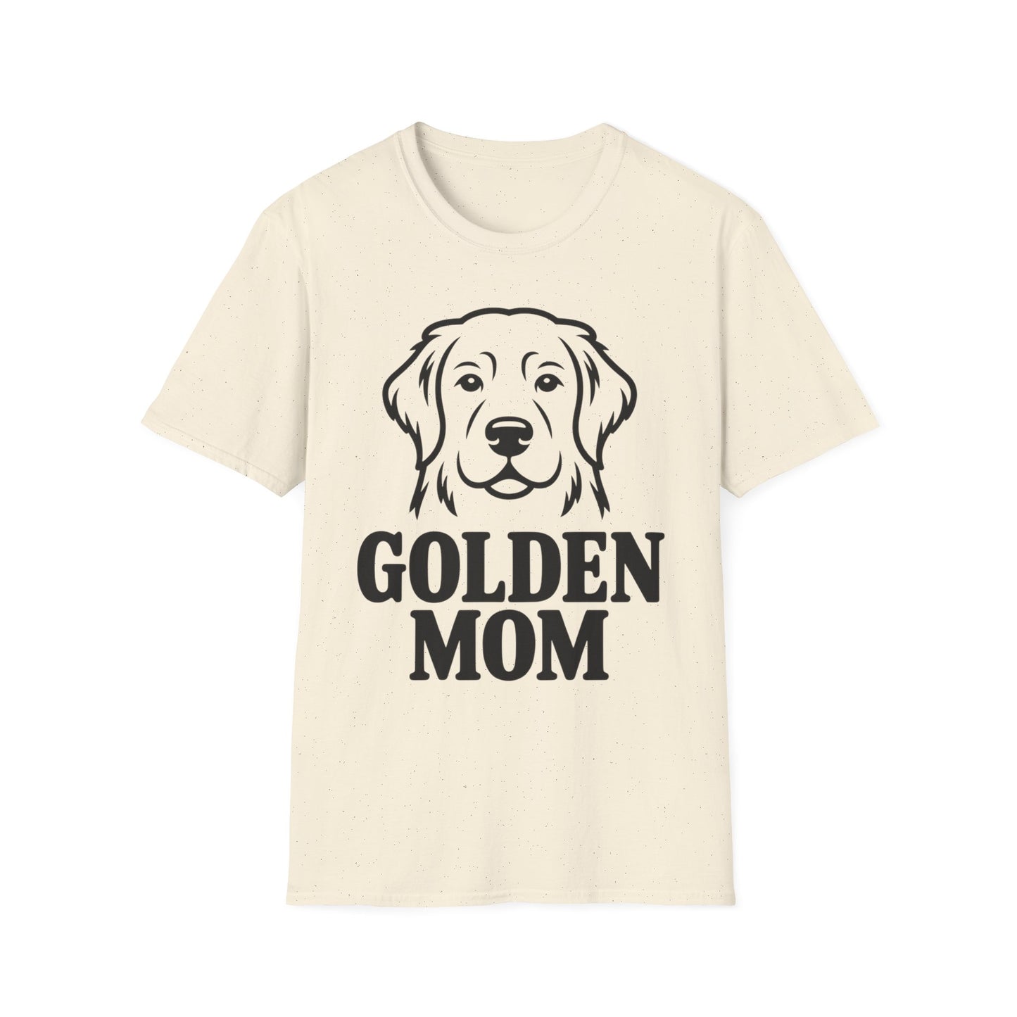 Golden Mom T-Shirt — Minimalist Golden Retriever Dog Mom Tee