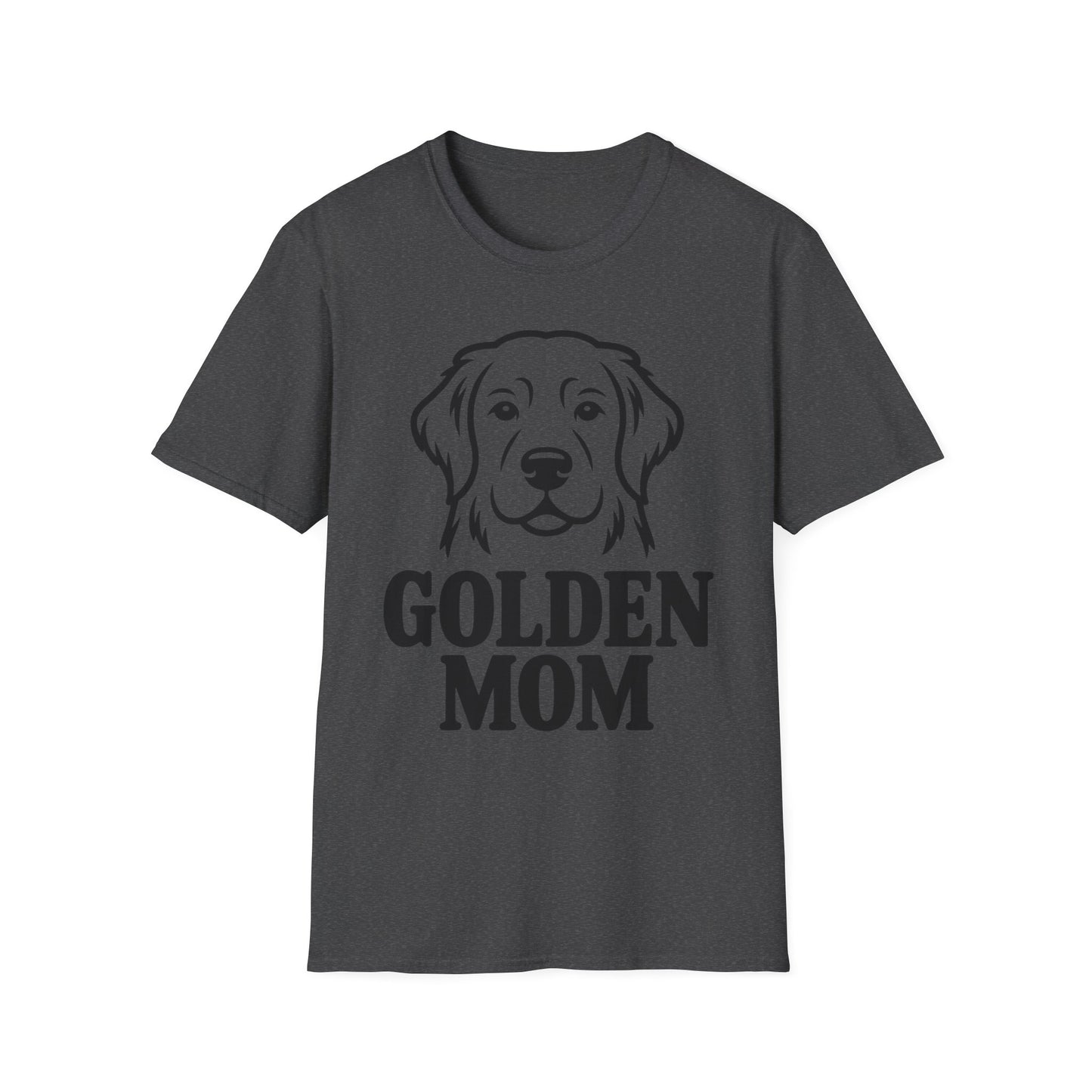 Golden Mom T-Shirt — Minimalist Golden Retriever Dog Mom Tee