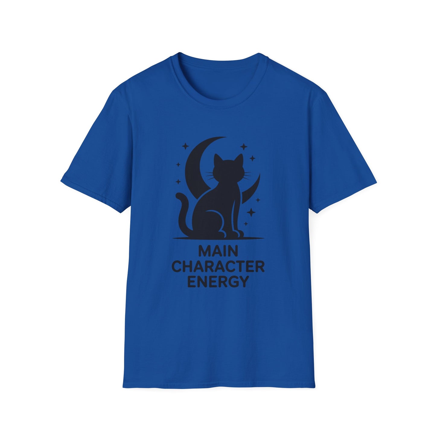 Cat Moon T‑Shirt - "Main Character Energy" Graphic Tee