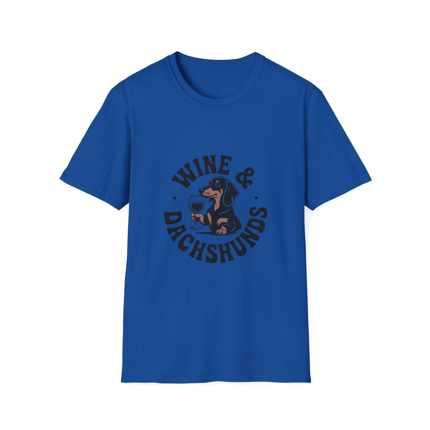 Wine & Dachshunds T-Shirt — Cute Dachshund Wine Lover Tee