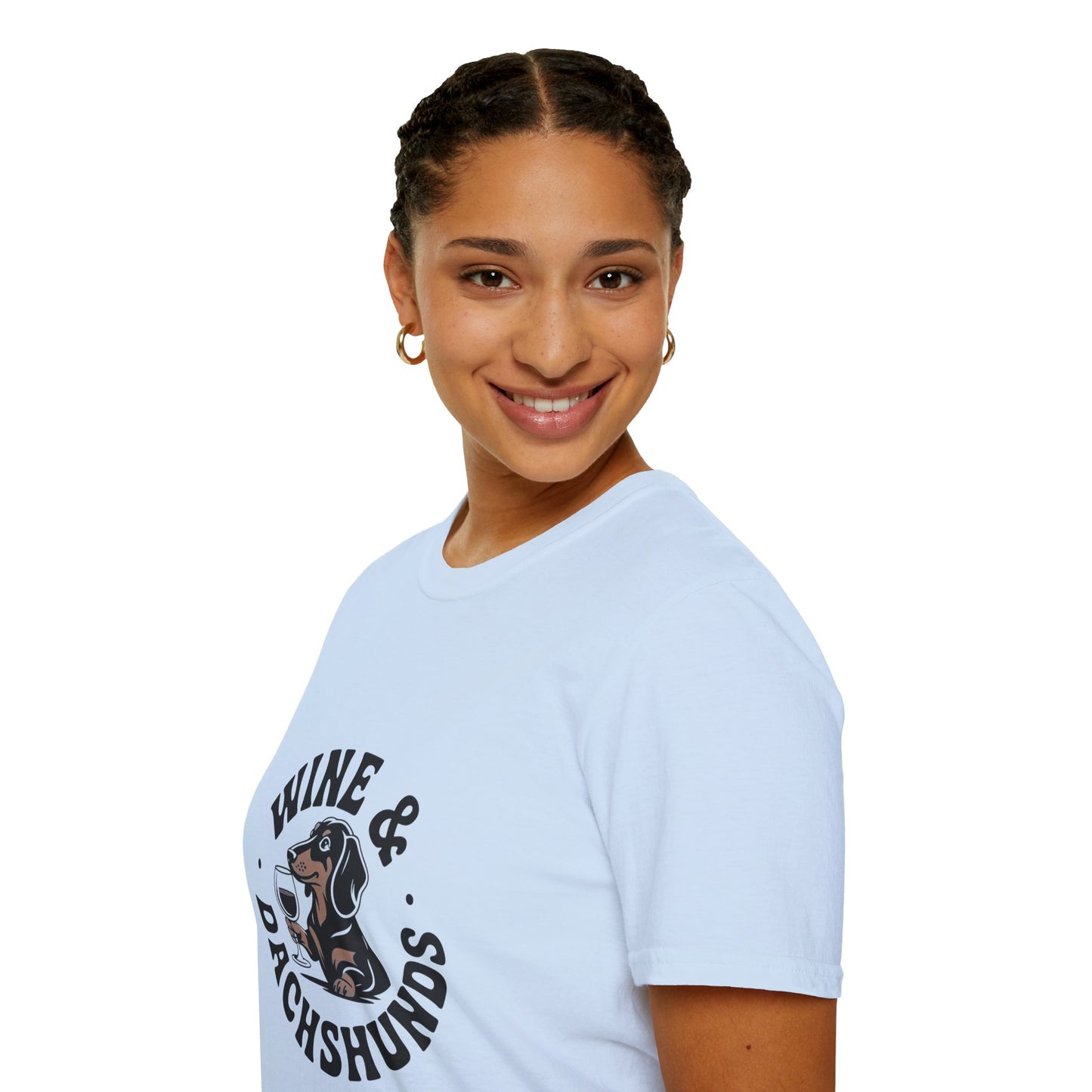 Wine & Dachshunds T-Shirt — Cute Dachshund Wine Lover Tee