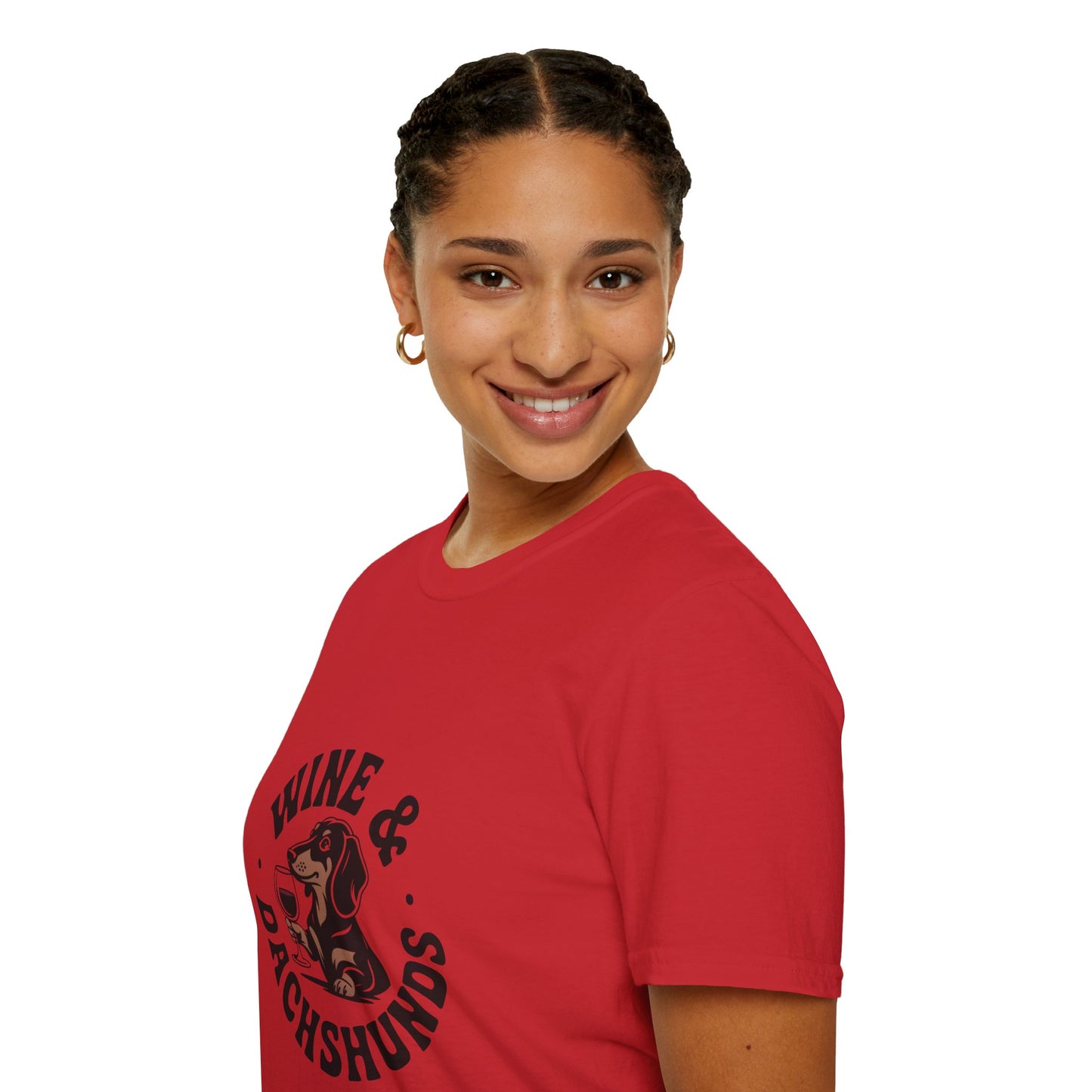 Wine & Dachshunds T-Shirt — Cute Dachshund Wine Lover Tee