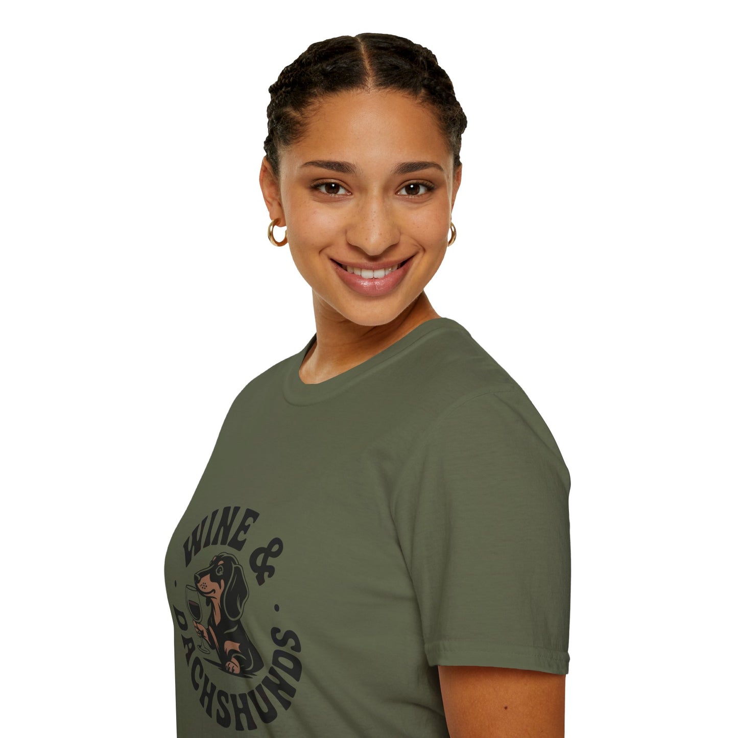 Wine & Dachshunds T-Shirt — Cute Dachshund Wine Lover Tee
