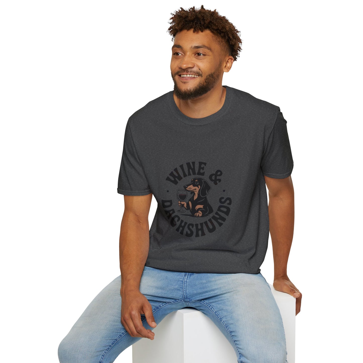 Wine & Dachshunds T-Shirt — Cute Dachshund Wine Lover Tee