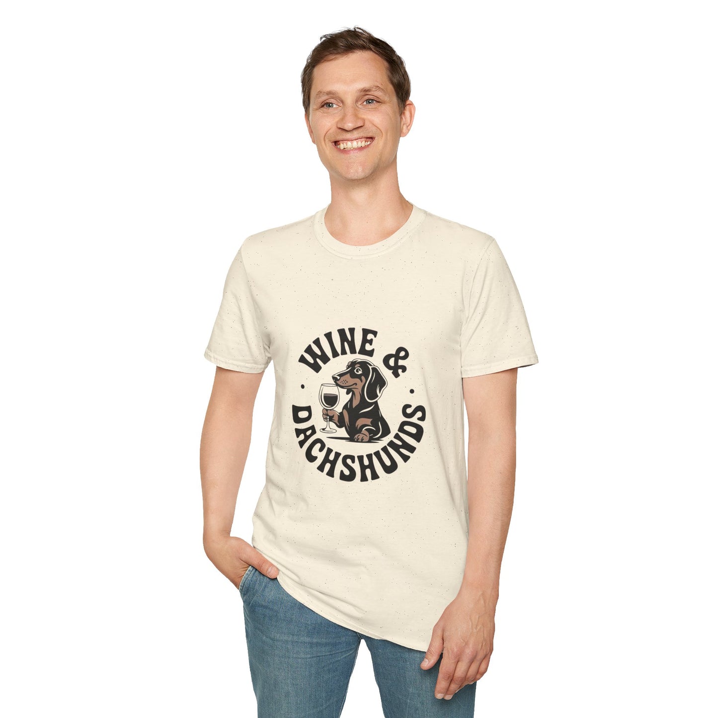 Wine & Dachshunds T-Shirt — Cute Dachshund Wine Lover Tee