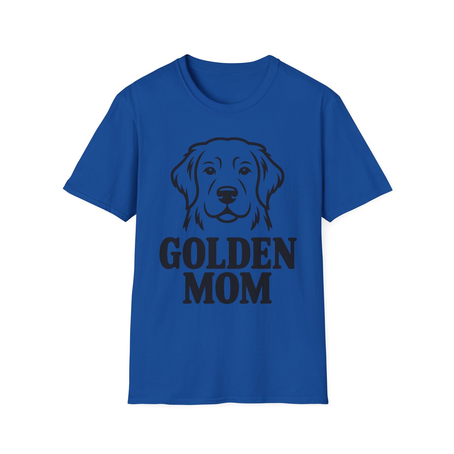 Golden Mom T-Shirt — Minimalist Golden Retriever Dog Mom Tee