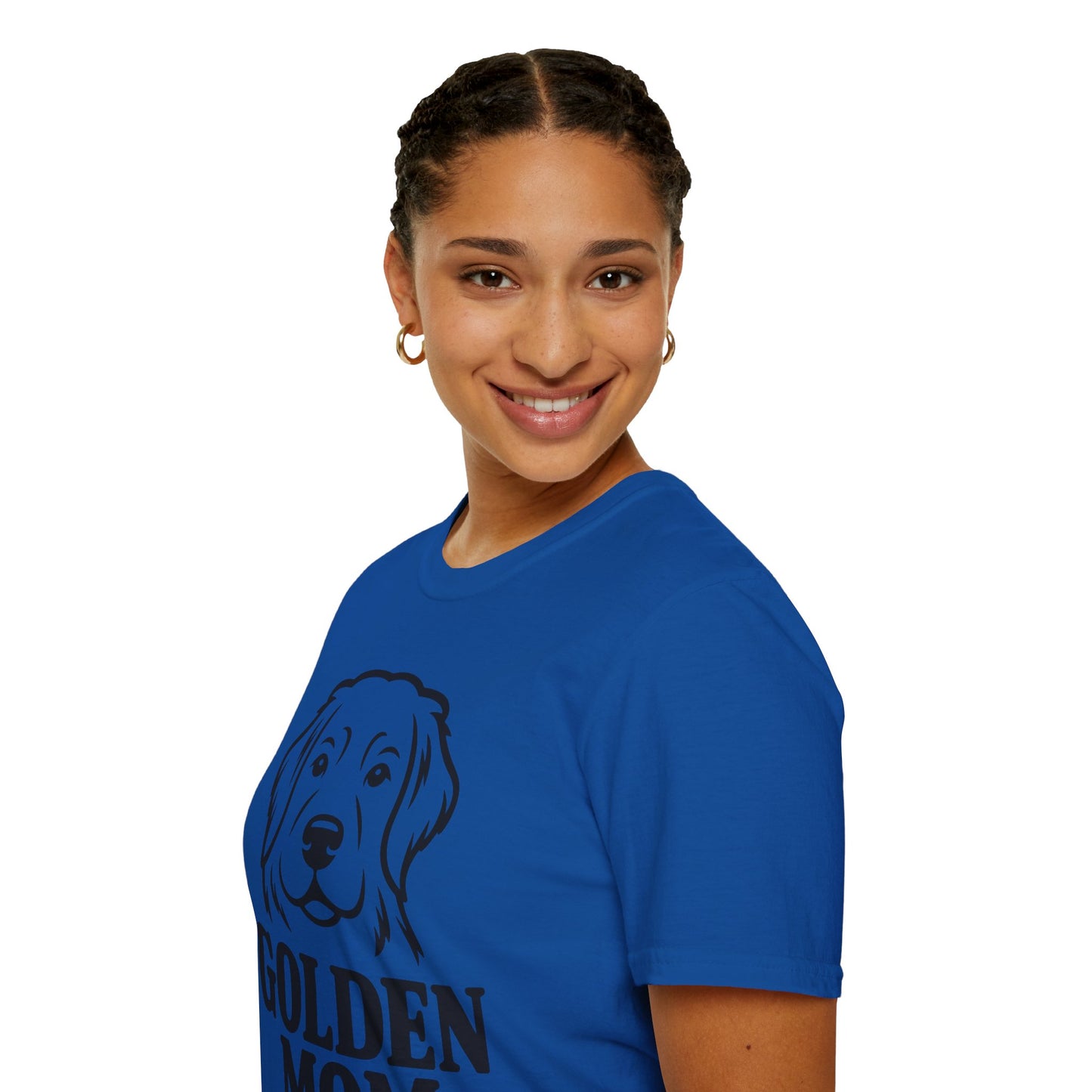 Golden Mom T-Shirt — Minimalist Golden Retriever Dog Mom Tee