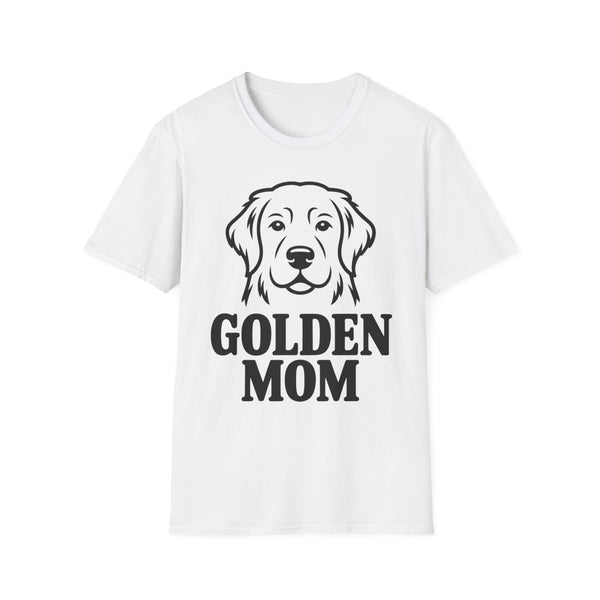 Golden Mom T-Shirt — Minimalist Golden Retriever Dog Mom Tee