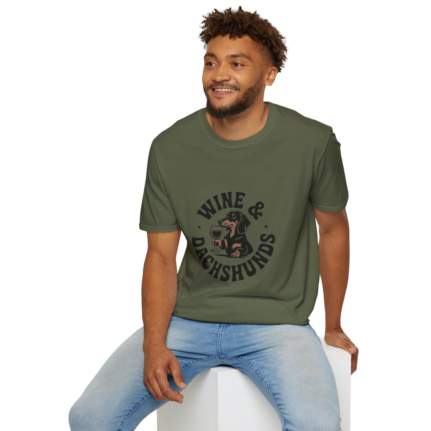 Wine & Dachshunds T-Shirt — Cute Dachshund Wine Lover Tee