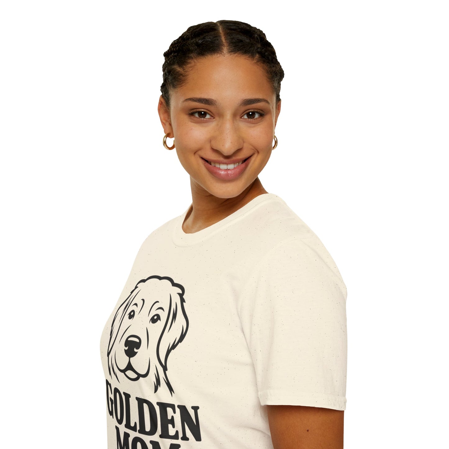 Golden Mom T-Shirt — Minimalist Golden Retriever Dog Mom Tee