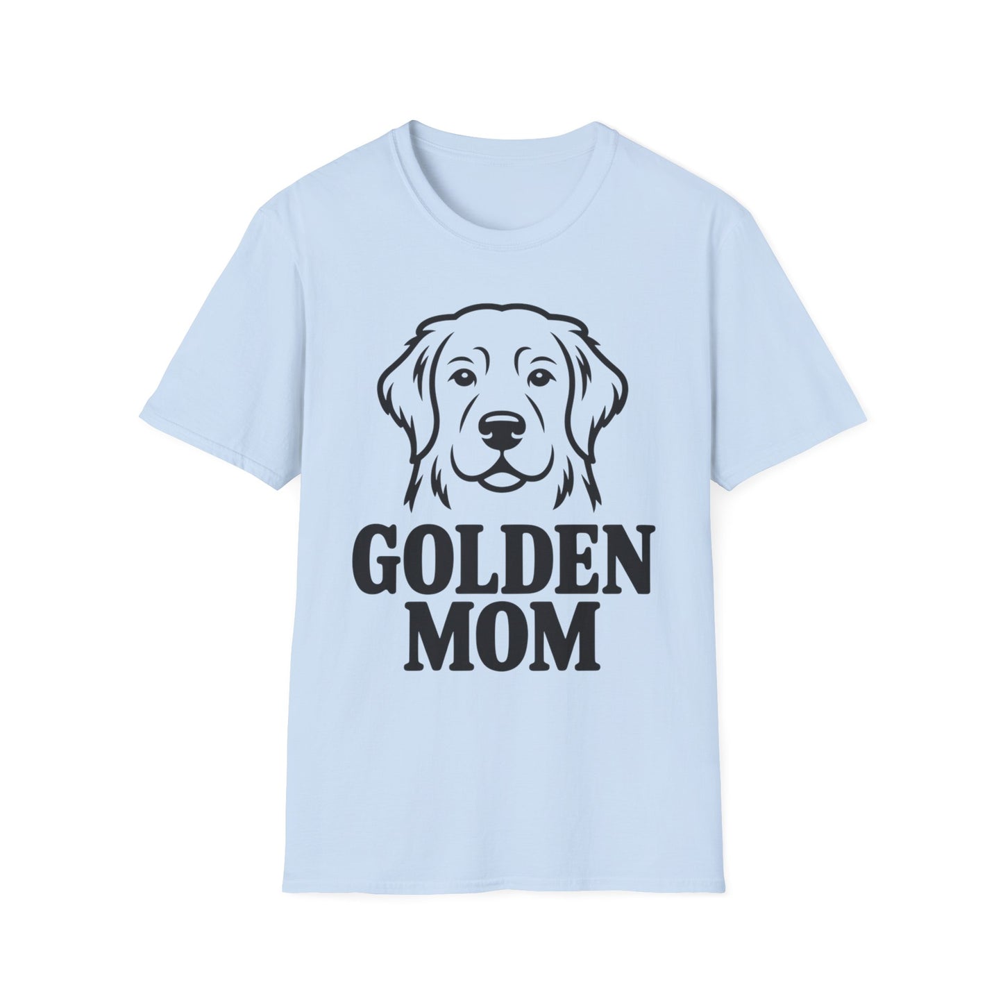 Golden Mom T-Shirt — Minimalist Golden Retriever Dog Mom Tee